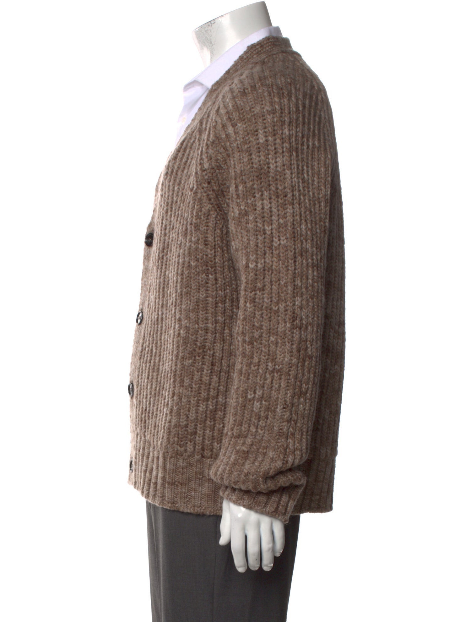 AMI Alexandre Mattiussi Wool V-Neck Cardigan w/ Tags