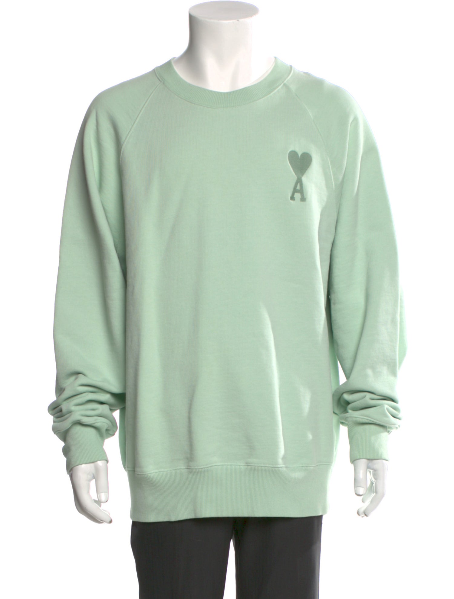 AMI Alexandre Mattiussi Graphic Print Crew Neck Sweatshirt