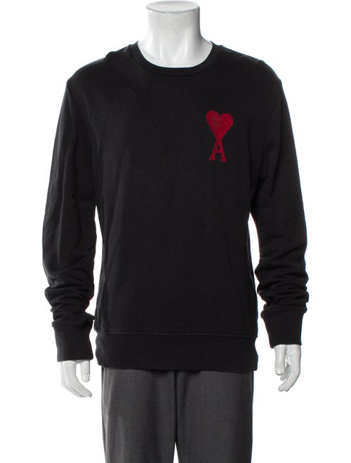 AMI Alexandre Mattiussi Graphic Print Crew Neck Pullover
