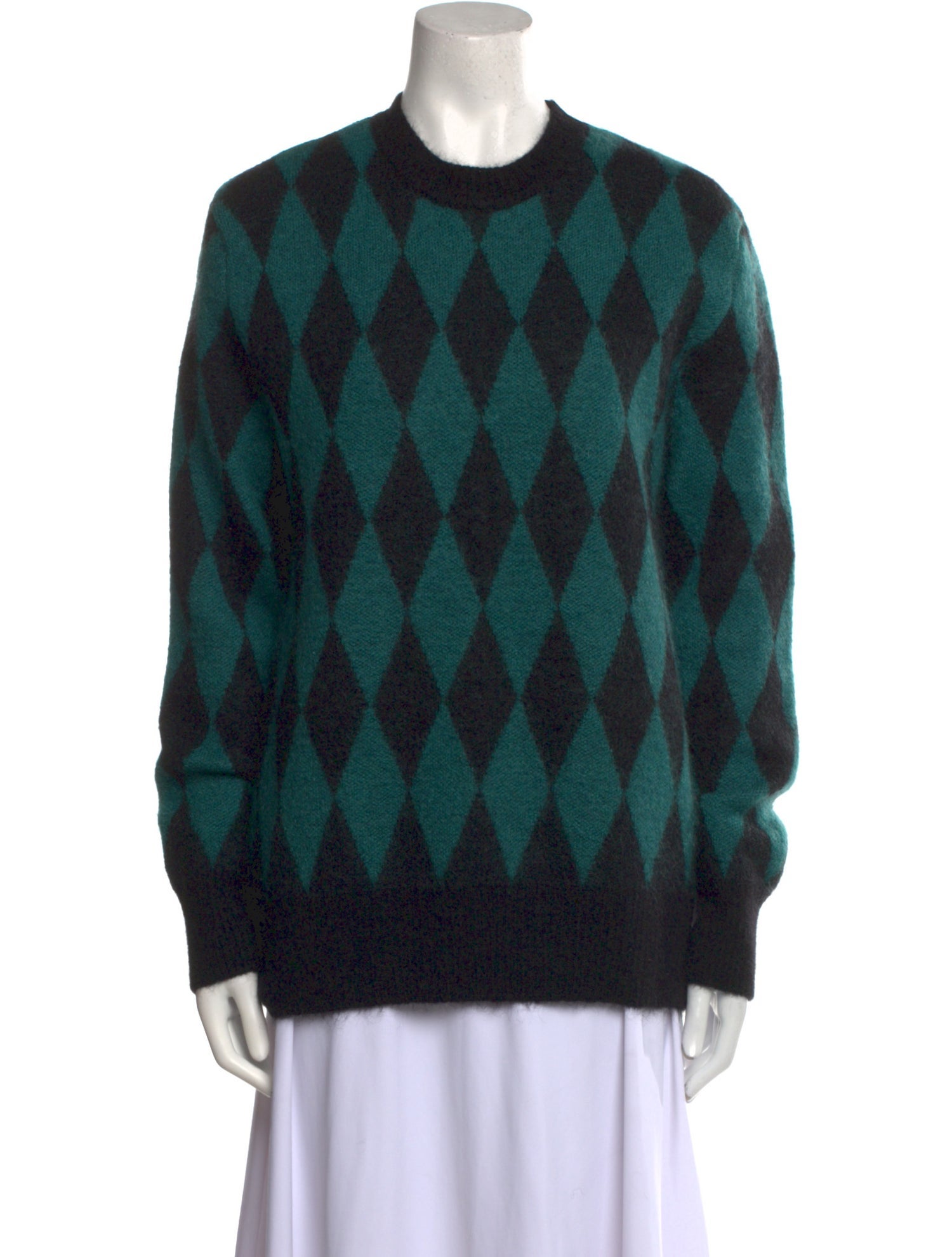 AMI Alexandre Mattiussi Mohair Printed Sweater