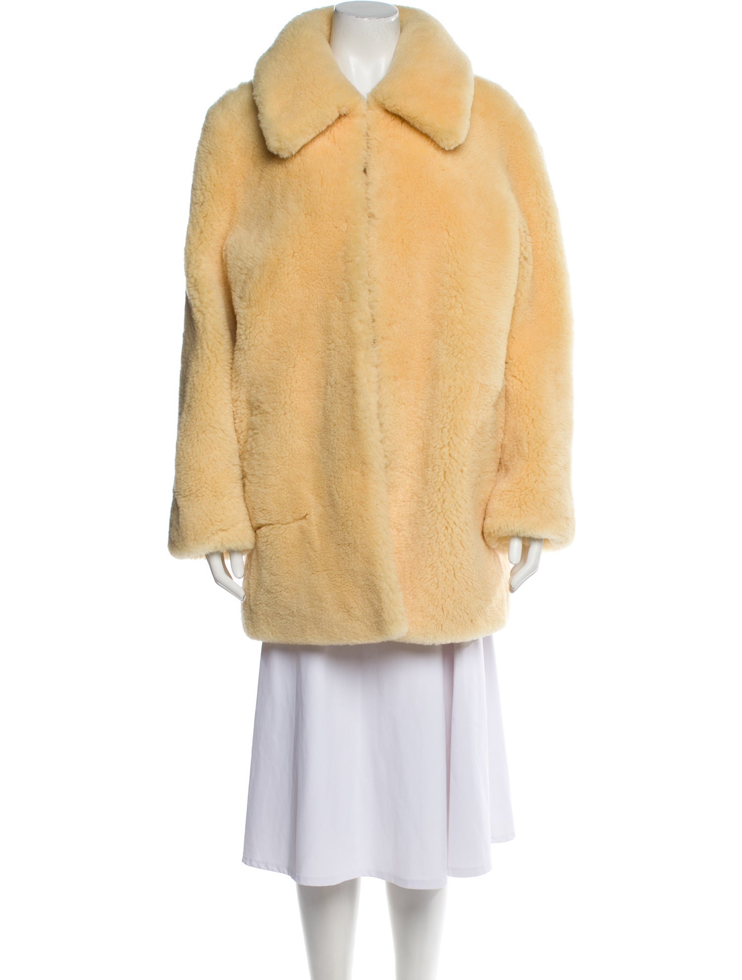 AMI Alexandre Mattiussi Shearling Fur Coat