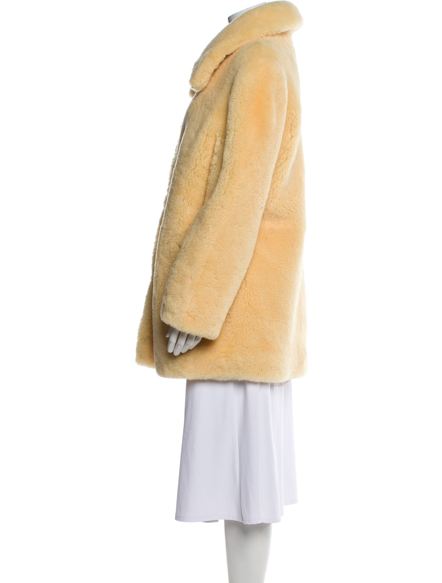 AMI Alexandre Mattiussi Shearling Fur Coat