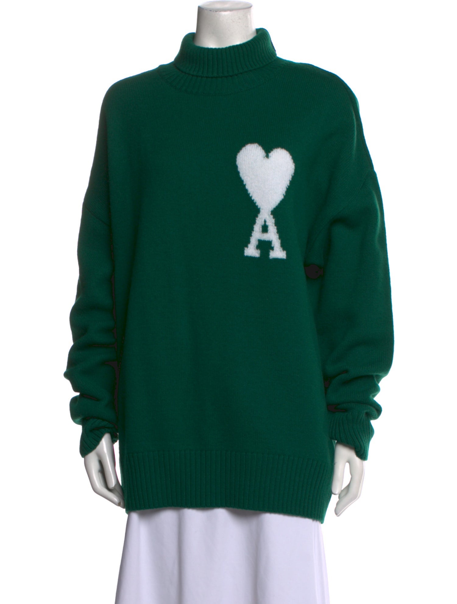 AMI Alexandre Mattiussi Virgin Wool Graphic Print Sweater