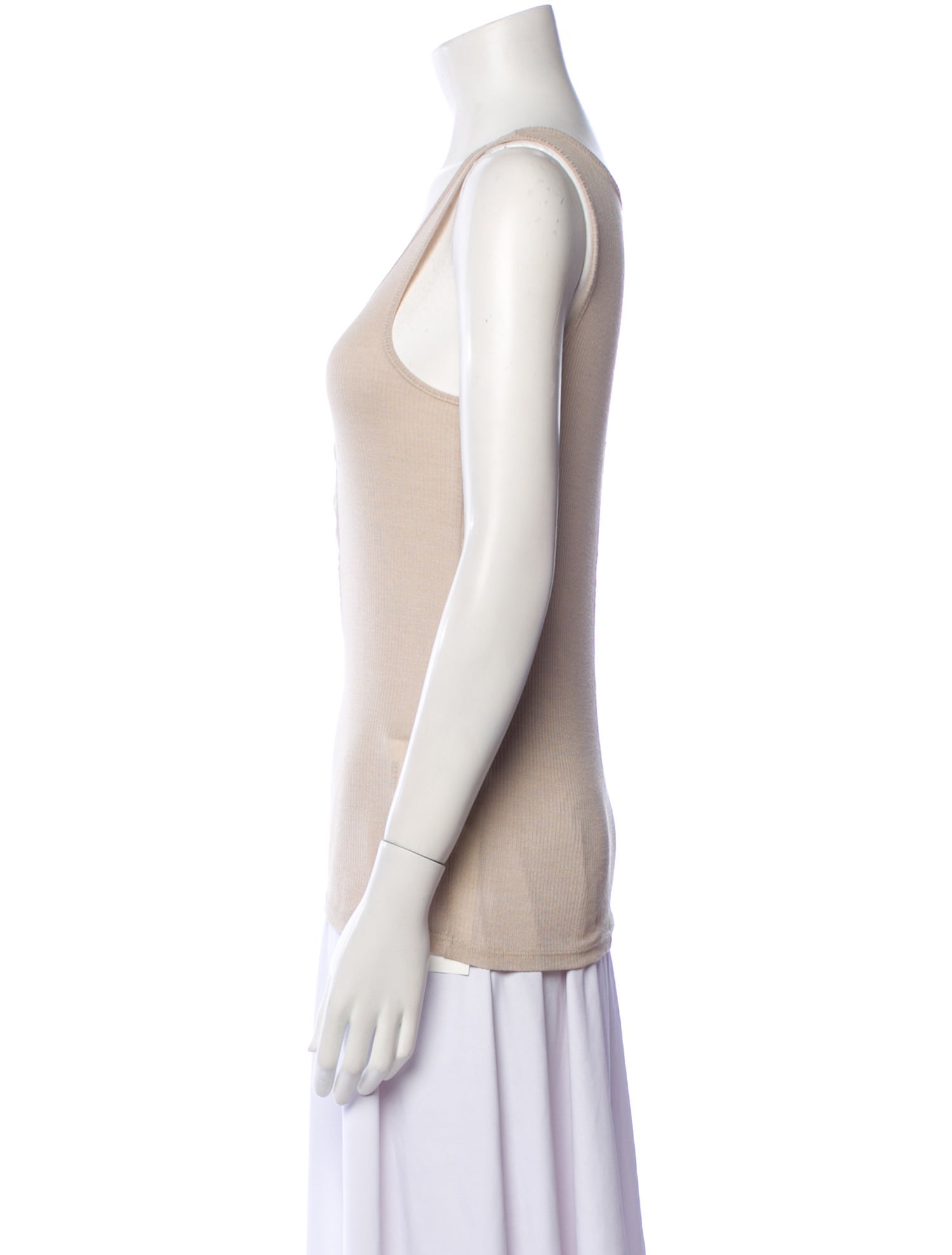 AMI Alexandre Mattiussi Scoop Neck Sleeveless Top