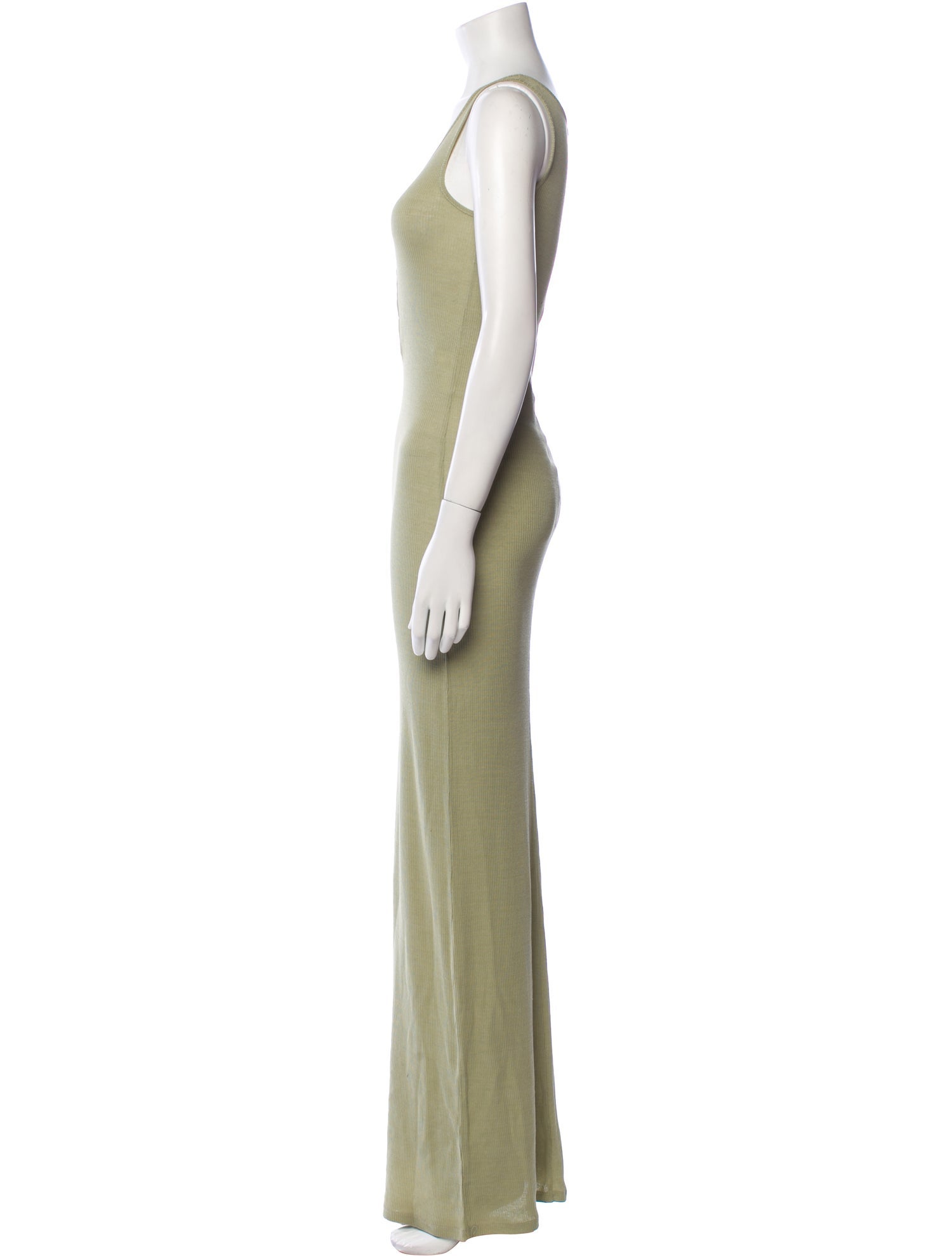 AMI Alexandre Mattiussi Scoop Neck Long Dress