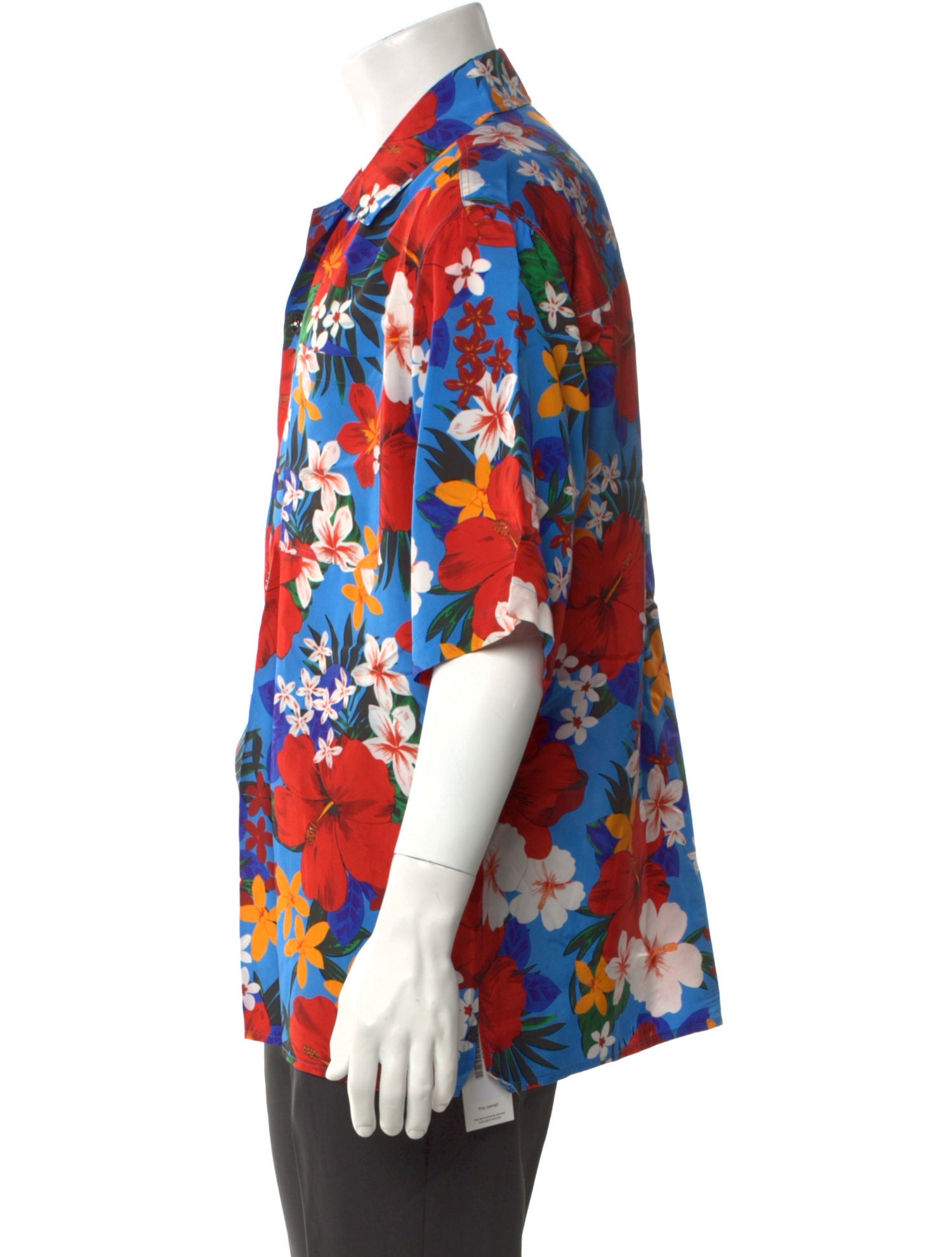 AMI Alexandre Mattiussi Floral Print Short Sleeve Shirt