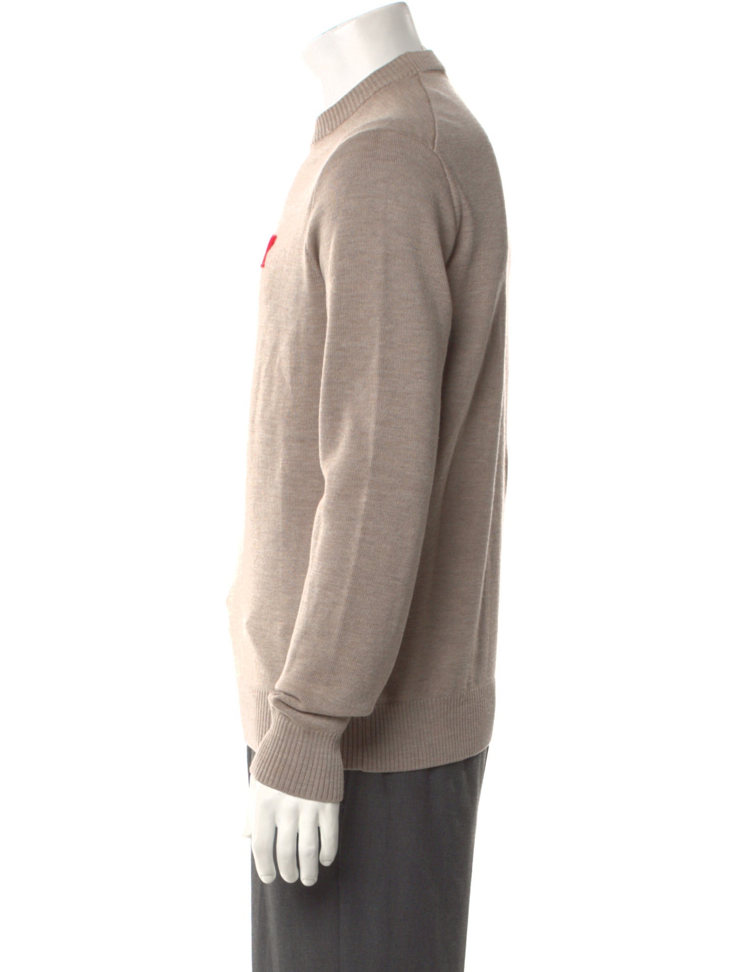 AMI Alexandre Mattiussi Merino Wool Graphic Print Pullover