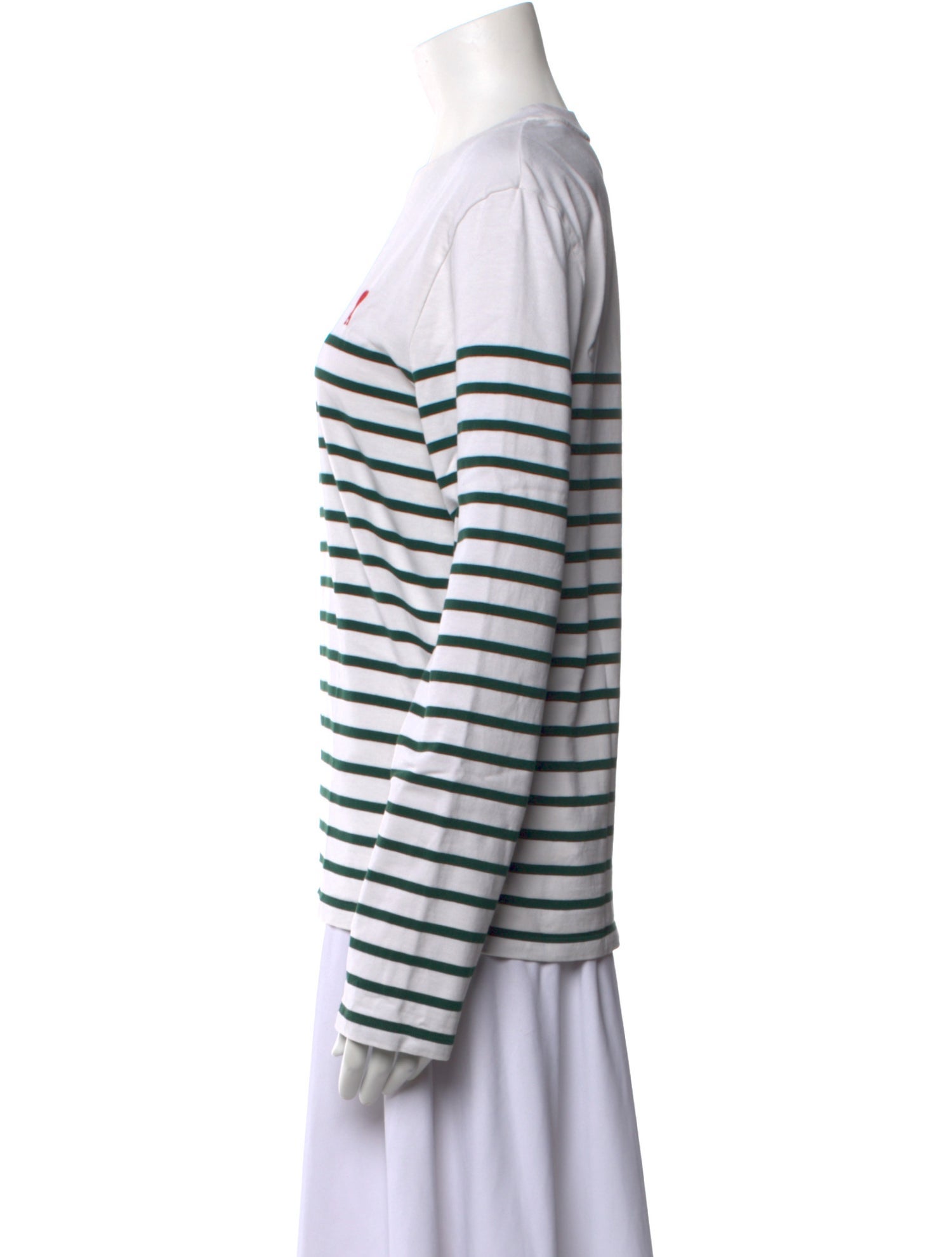 AMI Alexandre Mattiussi Striped Crew Neck T-Shirt