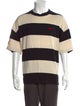 AMI Alexandre Mattiussi Striped Crew Neck T-Shirt