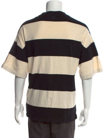 AMI Alexandre Mattiussi Striped Crew Neck T-Shirt
