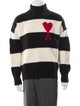 AMI Alexandre Mattiussi Virgin Wool Colorblock Pattern Pullover