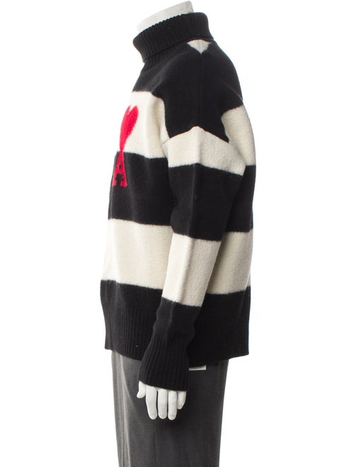 AMI Alexandre Mattiussi Virgin Wool Colorblock Pattern Pullover
