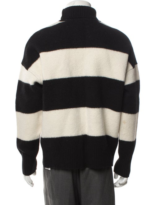 AMI Alexandre Mattiussi Virgin Wool Colorblock Pattern Pullover