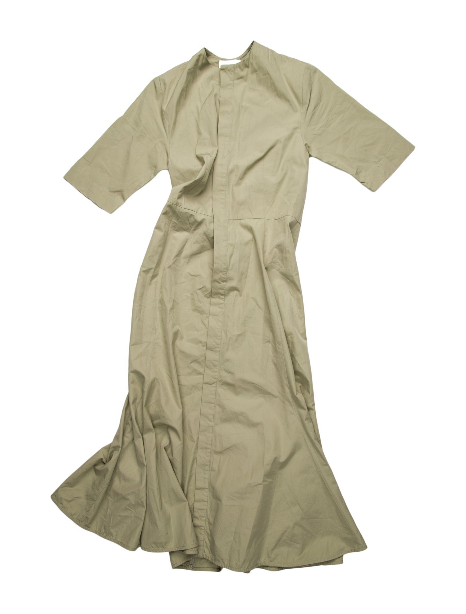 AMI Alexandre Mattiussi Mock Neck Midi Length Dress