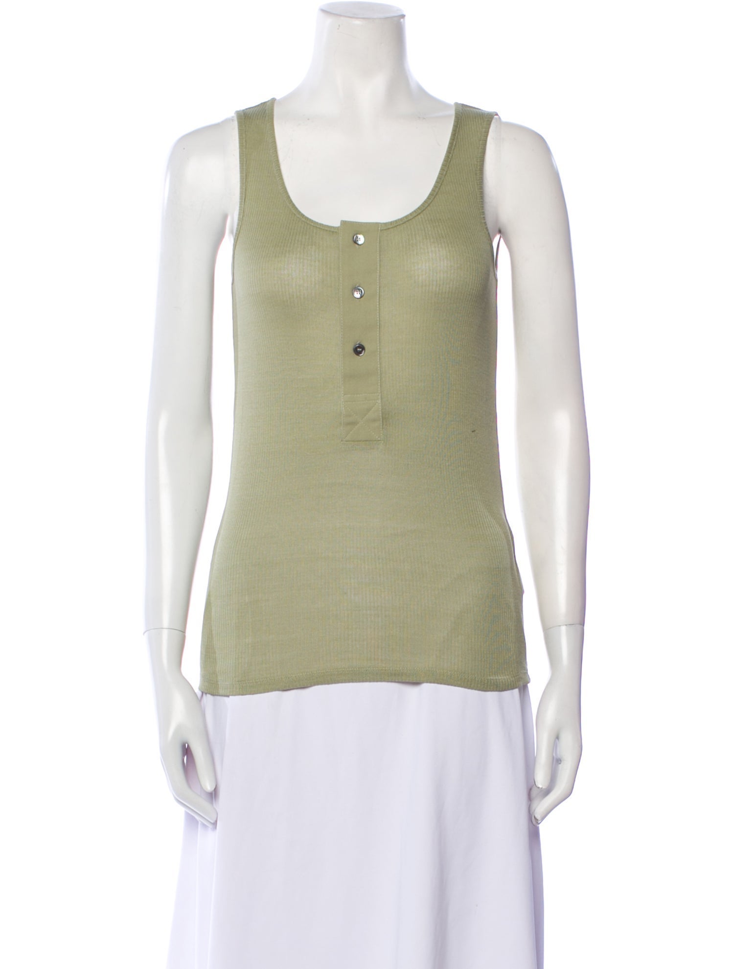 AMI Alexandre Mattiussi Scoop Neck Sleeveless Top