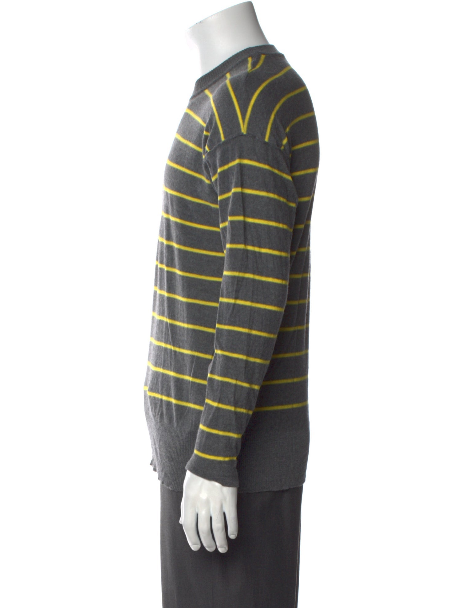 AMI Alexandre Mattiussi Wool Striped Pullover
