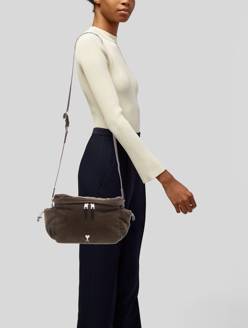 AMI Alexandre Mattiussi Canvas Crossbody Bag