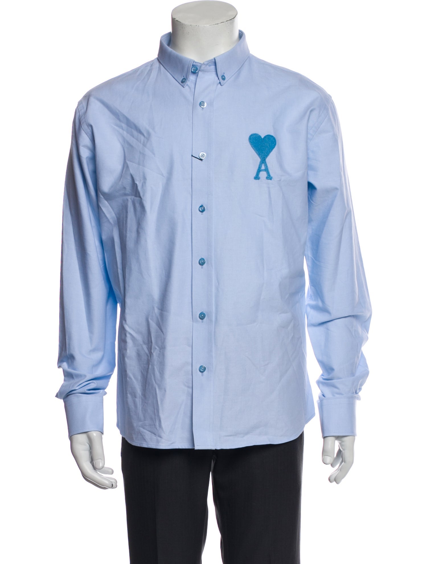 AMI Alexandre Mattiussi Graphic Print Long Sleeve Shirt