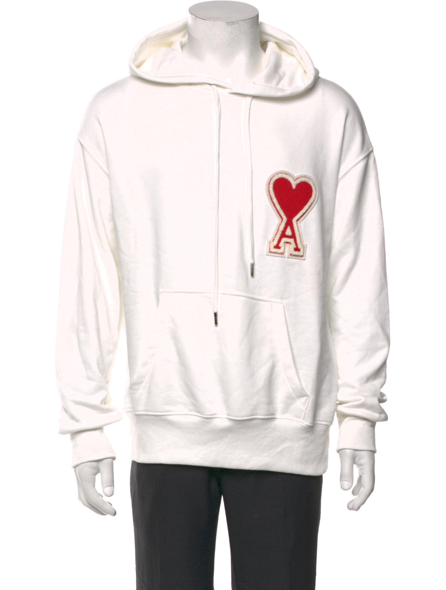 AMI Alexandre Mattiussi Graphic Print Crew Neck Hoodie