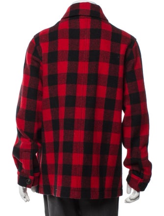 AMI Alexandre Mattiussi Virgin Wool Plaid Print Bomber Jacket