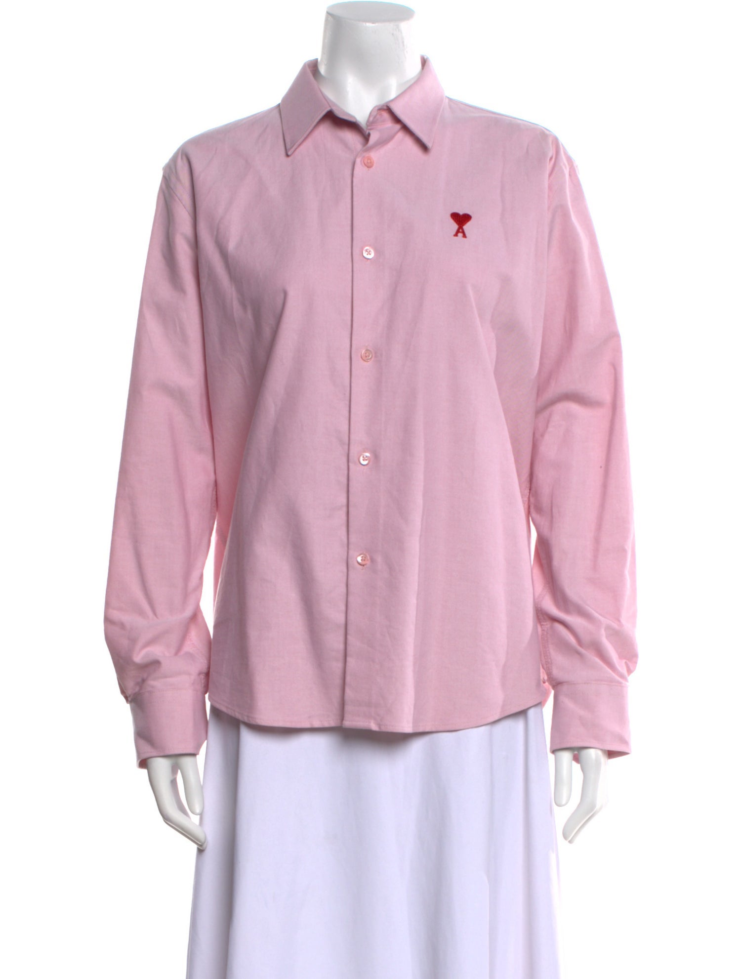 AMI Alexandre Mattiussi Long Sleeve Button-Up Top