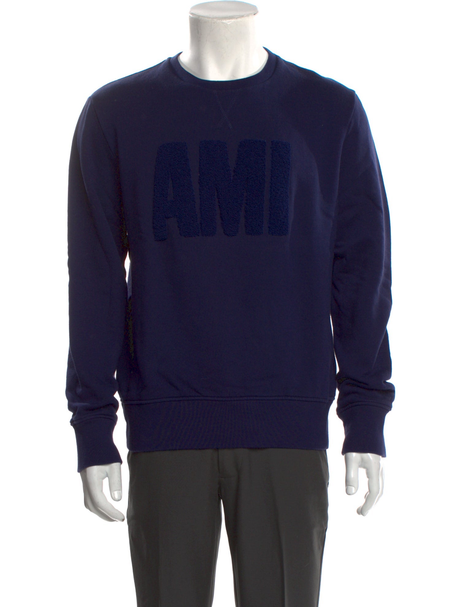 AMI Alexandre Mattiussi Graphic Print Crew Neck Sweatshirt