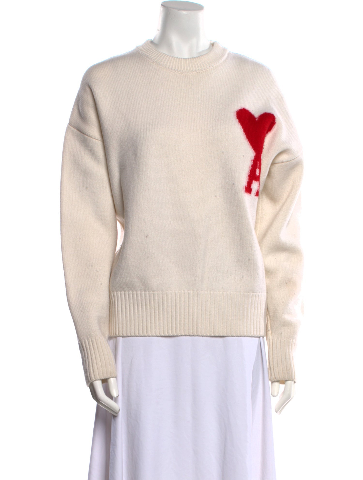 AMI Alexandre Mattiussi Virgin Wool Crew Neck Sweater