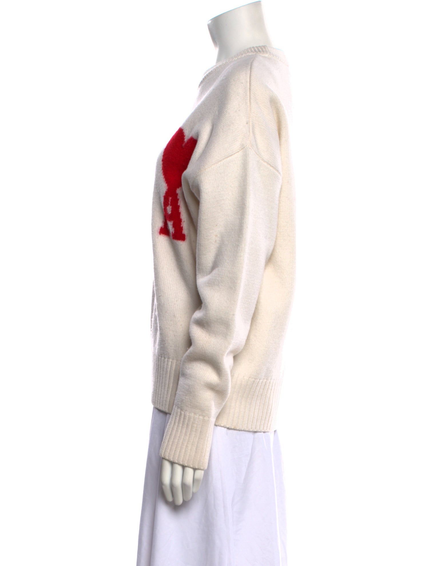 AMI Alexandre Mattiussi Virgin Wool Crew Neck Sweater