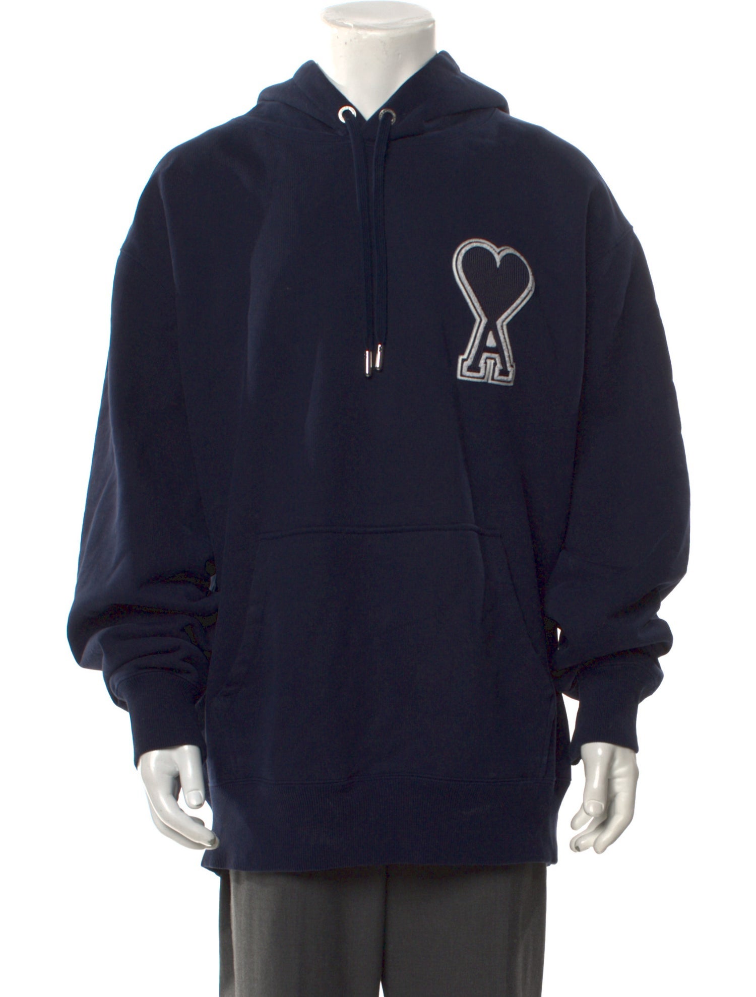 AMI Alexandre Mattiussi Graphic Print Crew Neck Hoodie