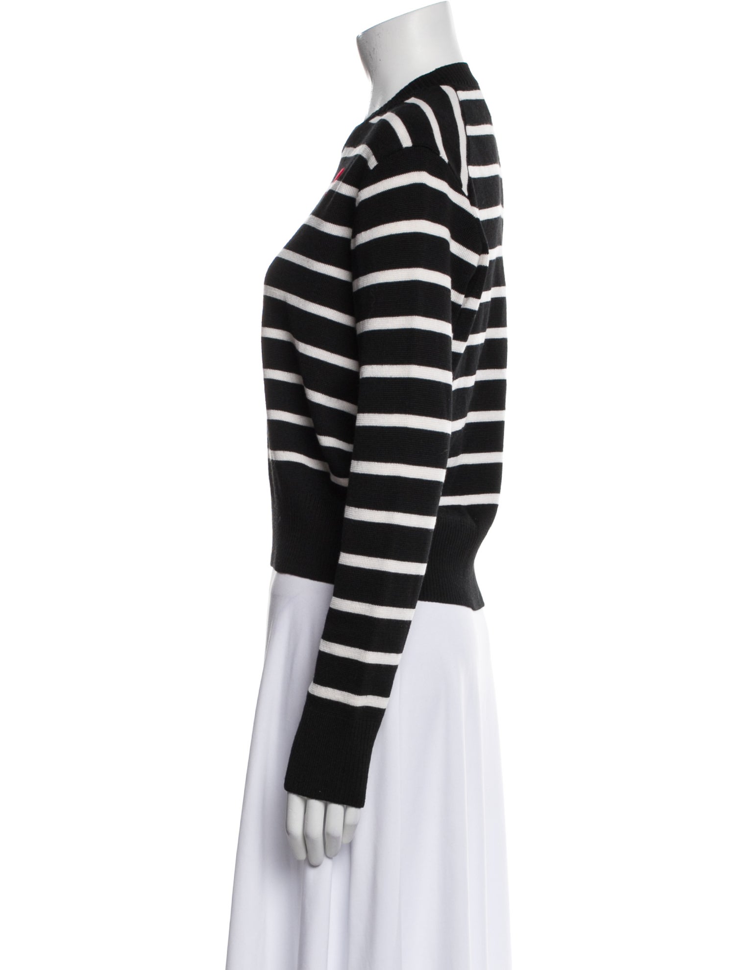 AMI Alexandre Mattiussi Merino Wool Striped Sweater