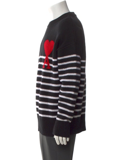 AMI Alexandre Mattiussi Virgin Wool Striped Pullover