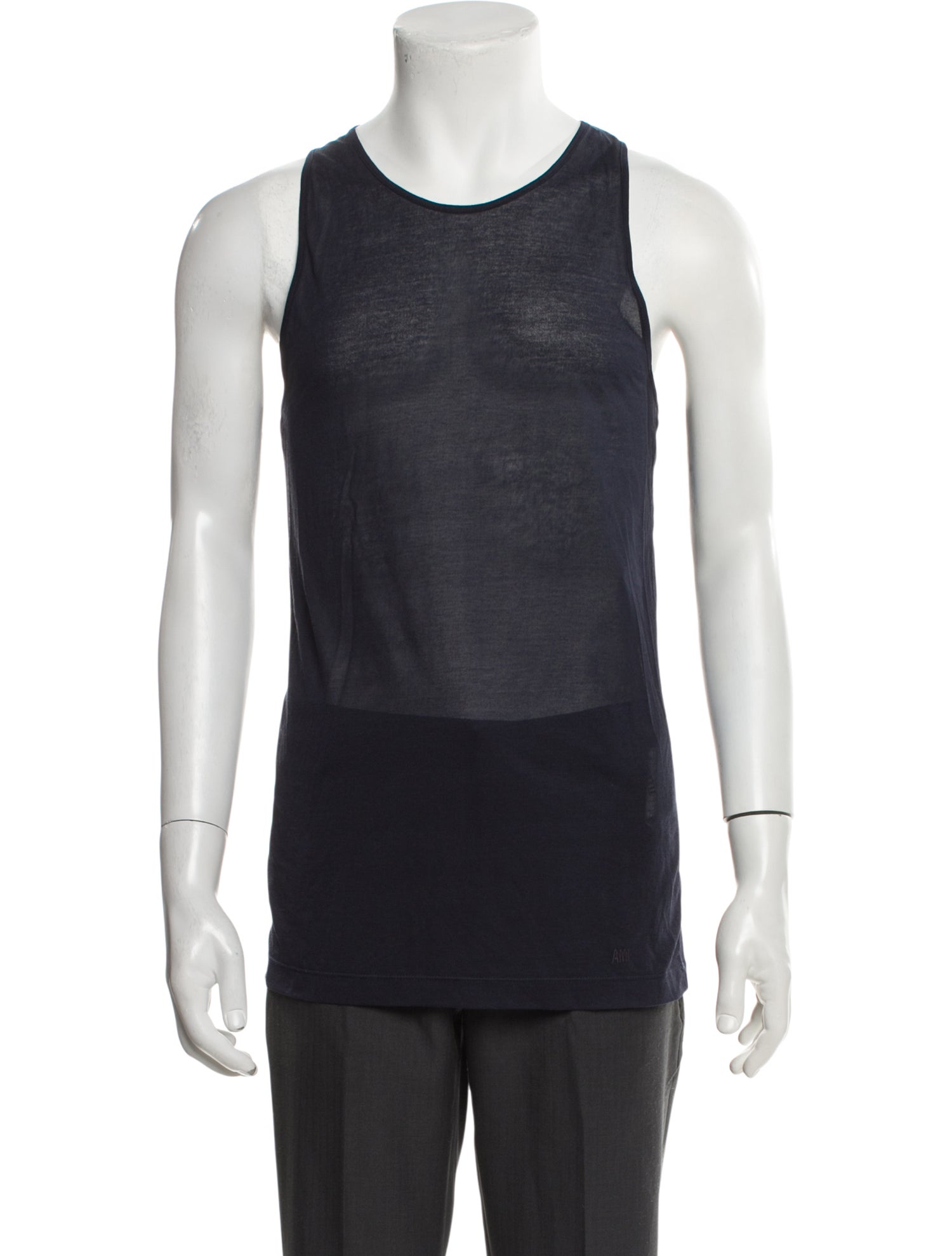 AMI Alexandre Mattiussi Crew Neck Sleeveless T-Shirt