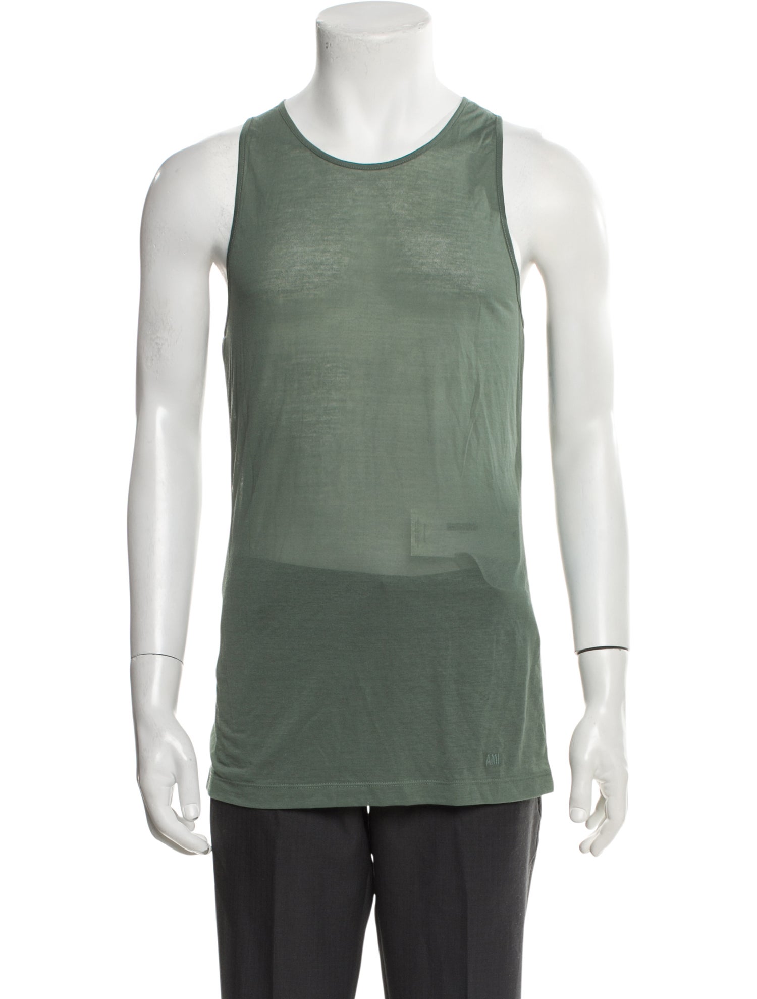 AMI Alexandre Mattiussi Crew Neck Sleeveless T-Shirt