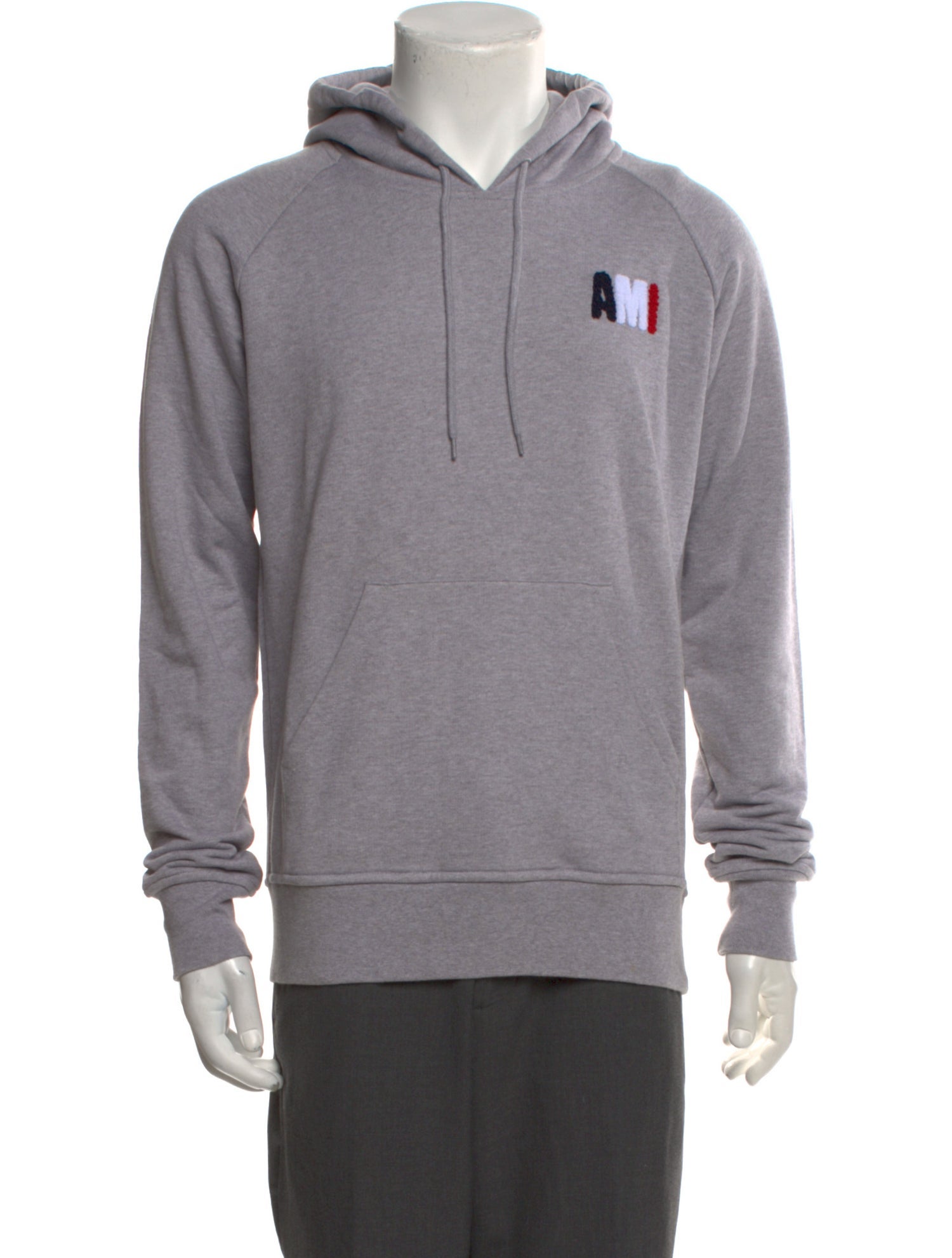 AMI Alexandre Mattiussi Graphic Print Crew Neck Hoodie w/ Tags