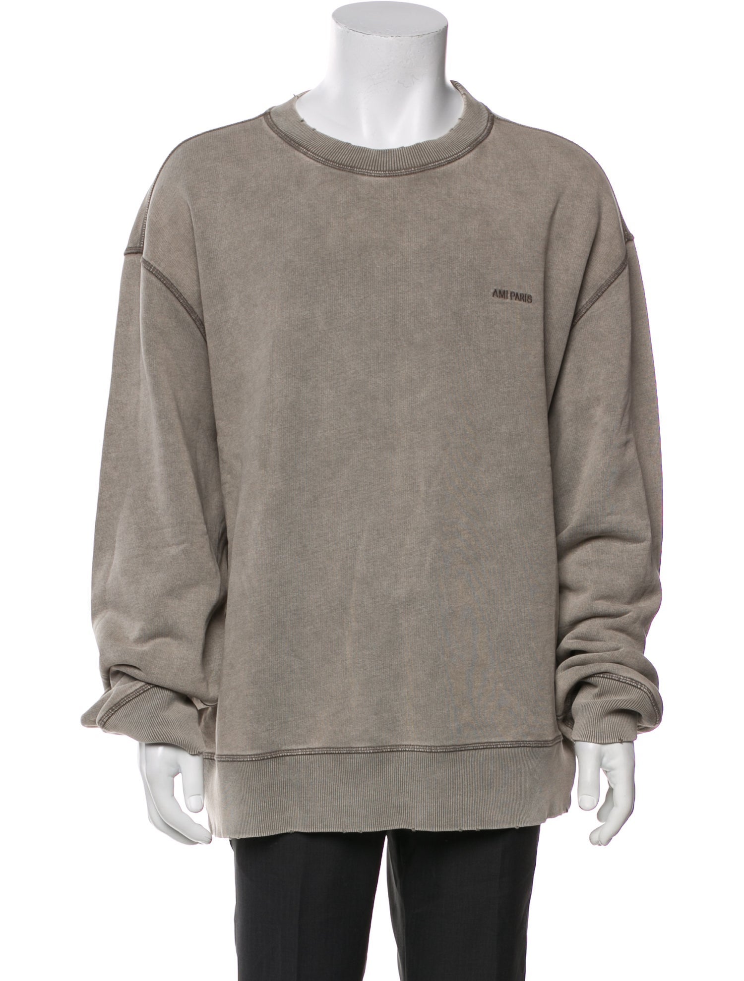 AMI Alexandre Mattiussi Scoop Neck Long Sleeve Sweatshirt