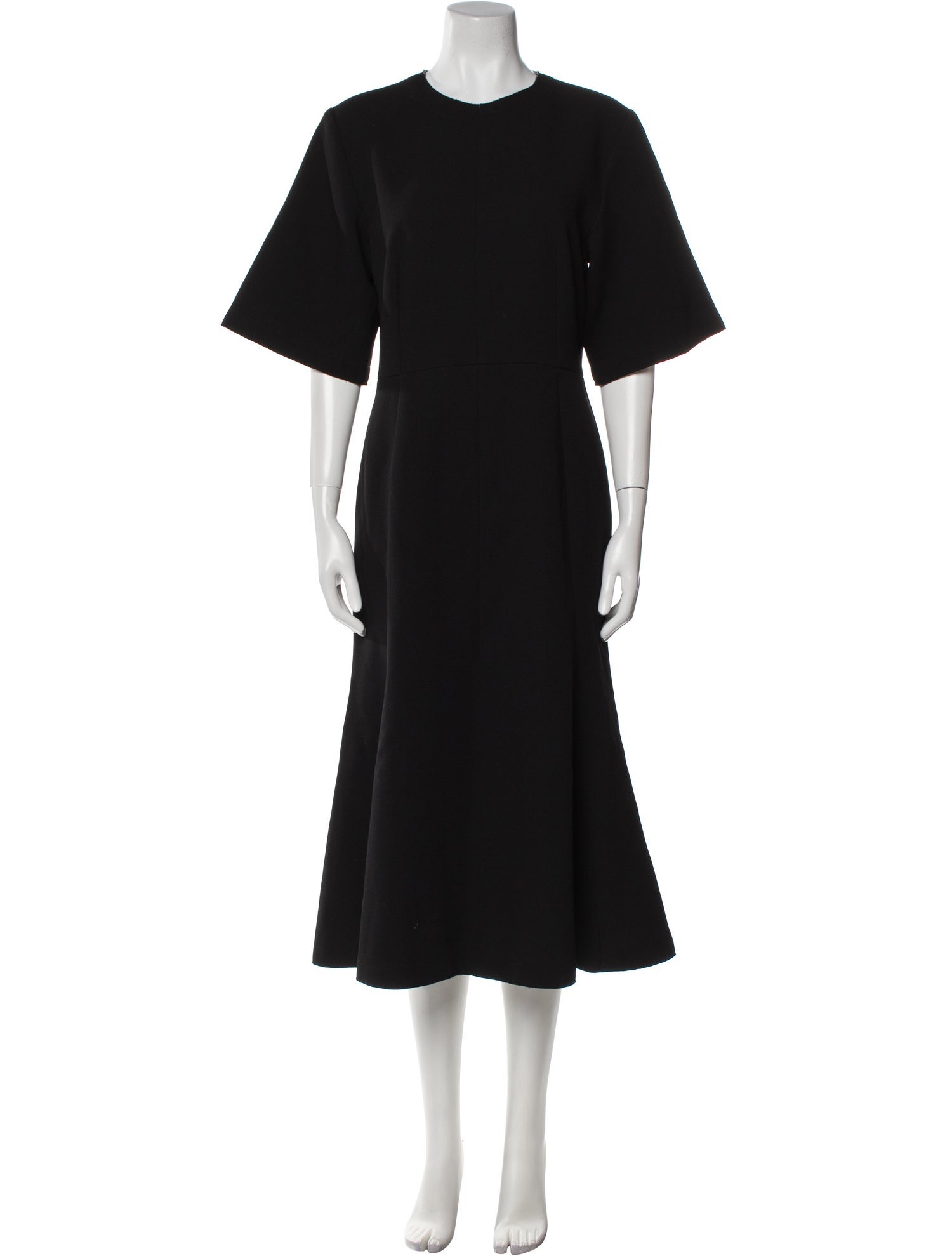 AMI Alexandre Mattiussi Virgin Wool Midi Length Dress