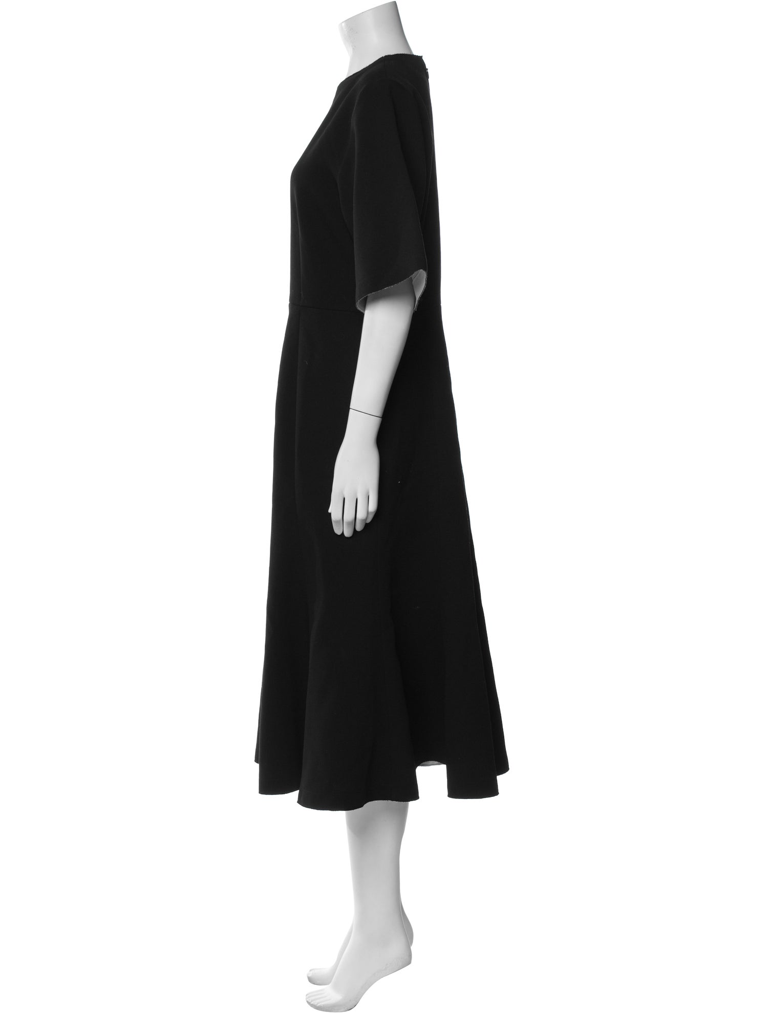 AMI Alexandre Mattiussi Virgin Wool Midi Length Dress