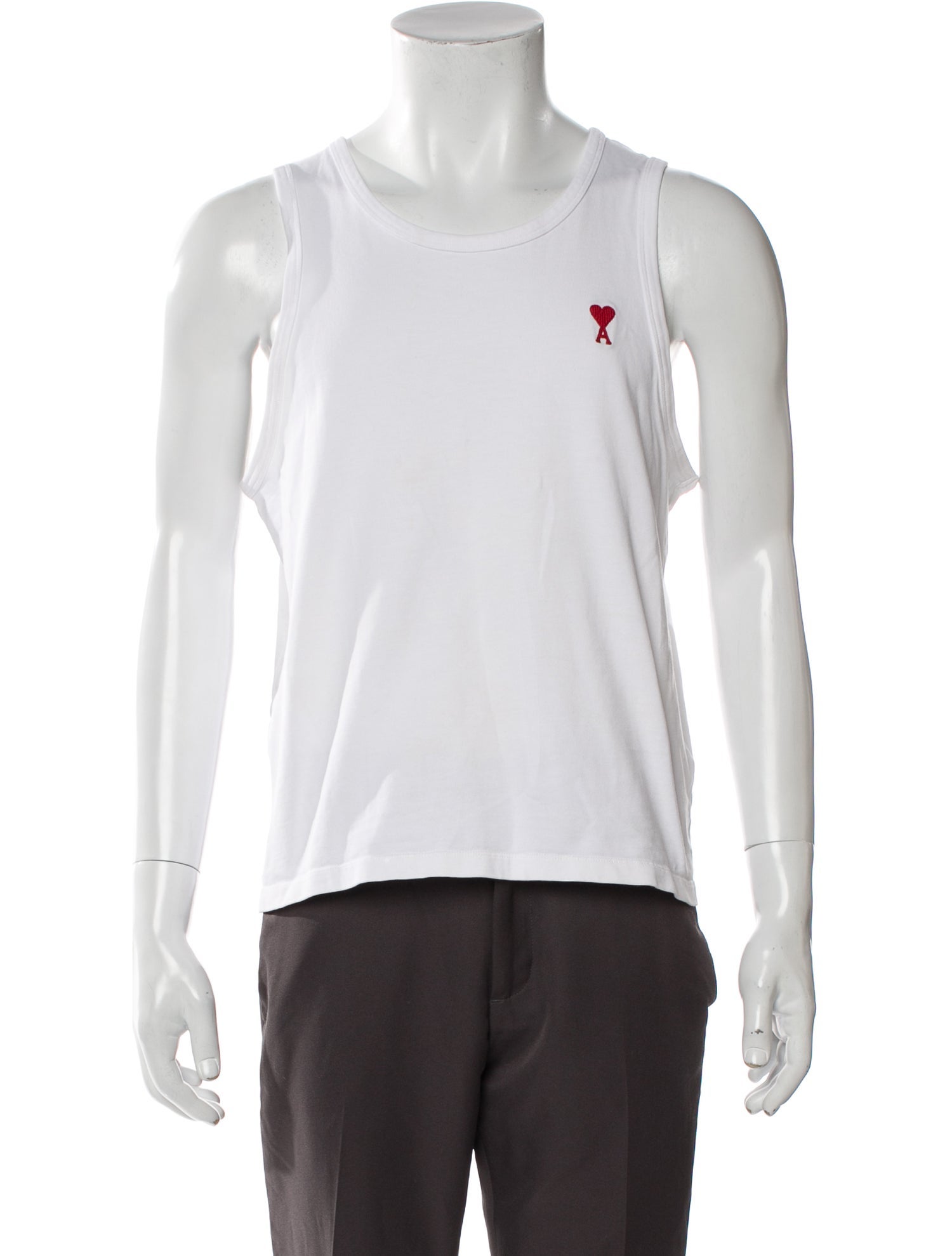 AMI Alexandre Mattiussi Scoop Neck Sleeveless T-Shirt