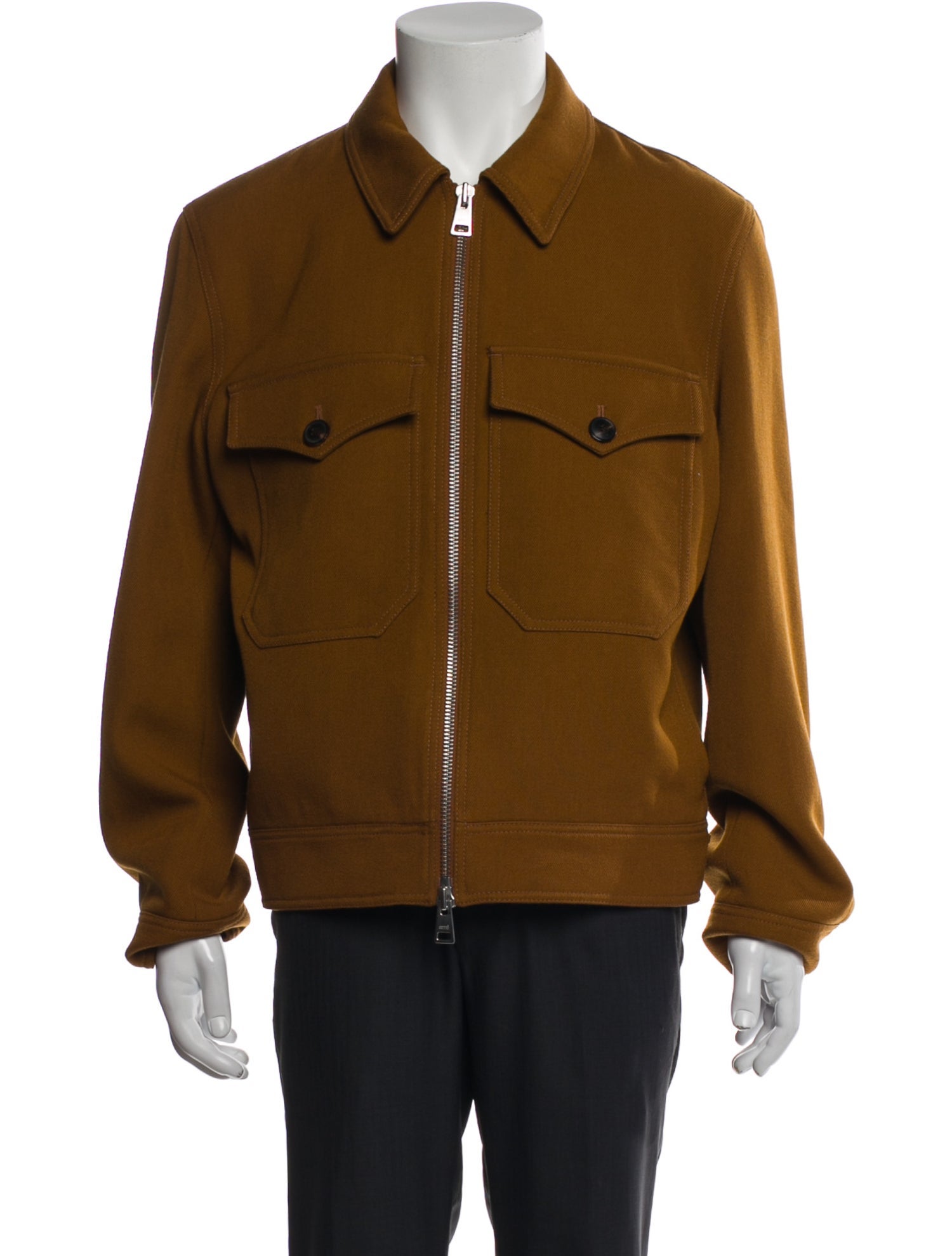 AMI Alexandre Mattiussi Virgin Wool Utility Jacket