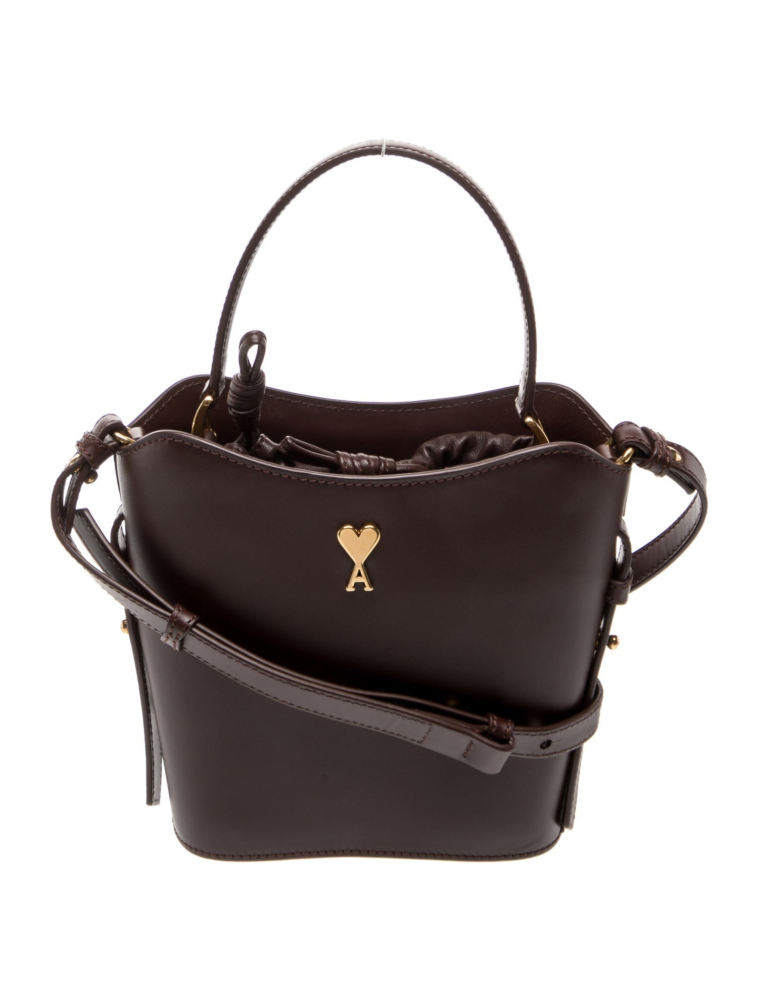 AMI Alexandre Mattiussi Leather Top Handle Bag