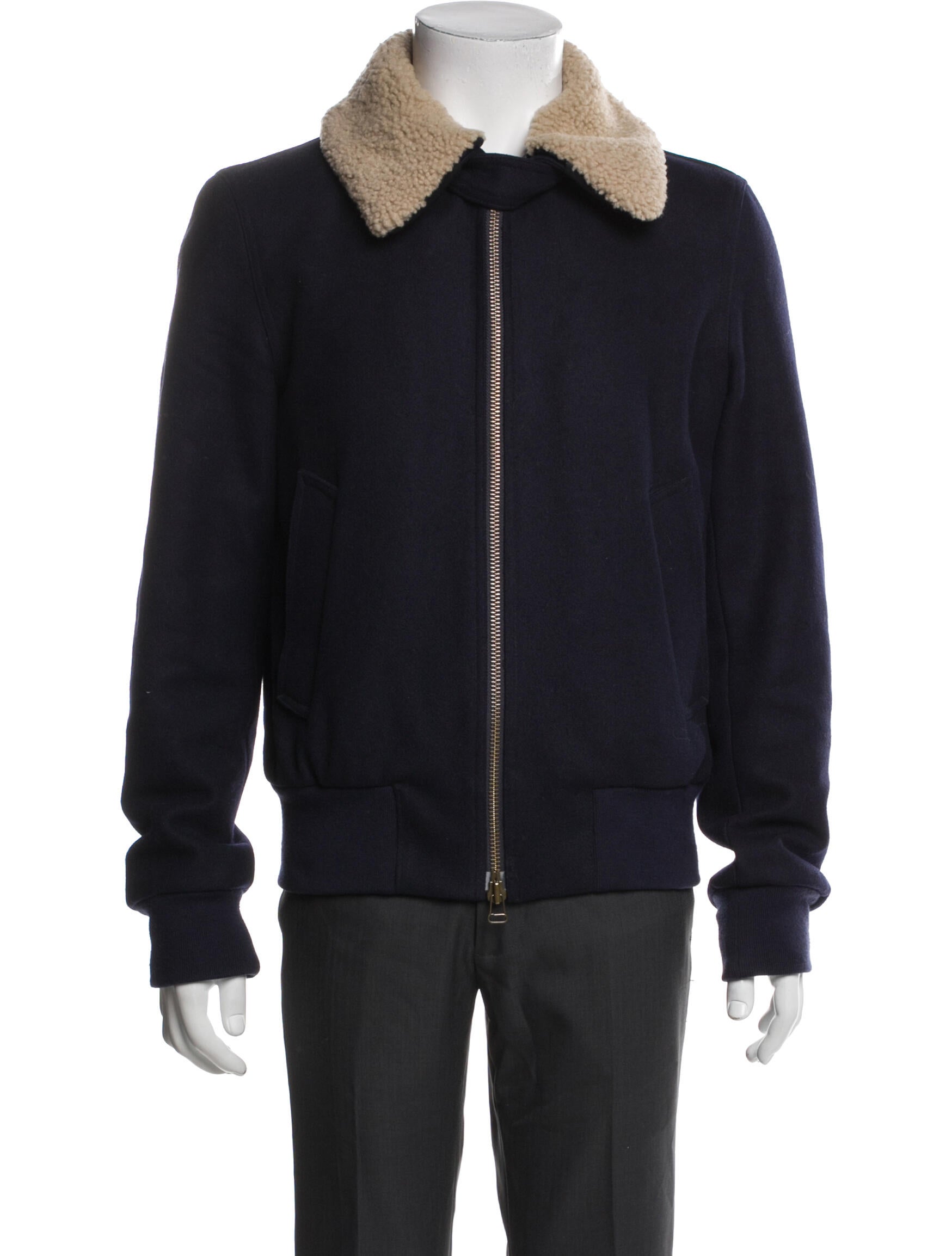 AMI Alexandre Mattiussi Wool Bomber Jacket