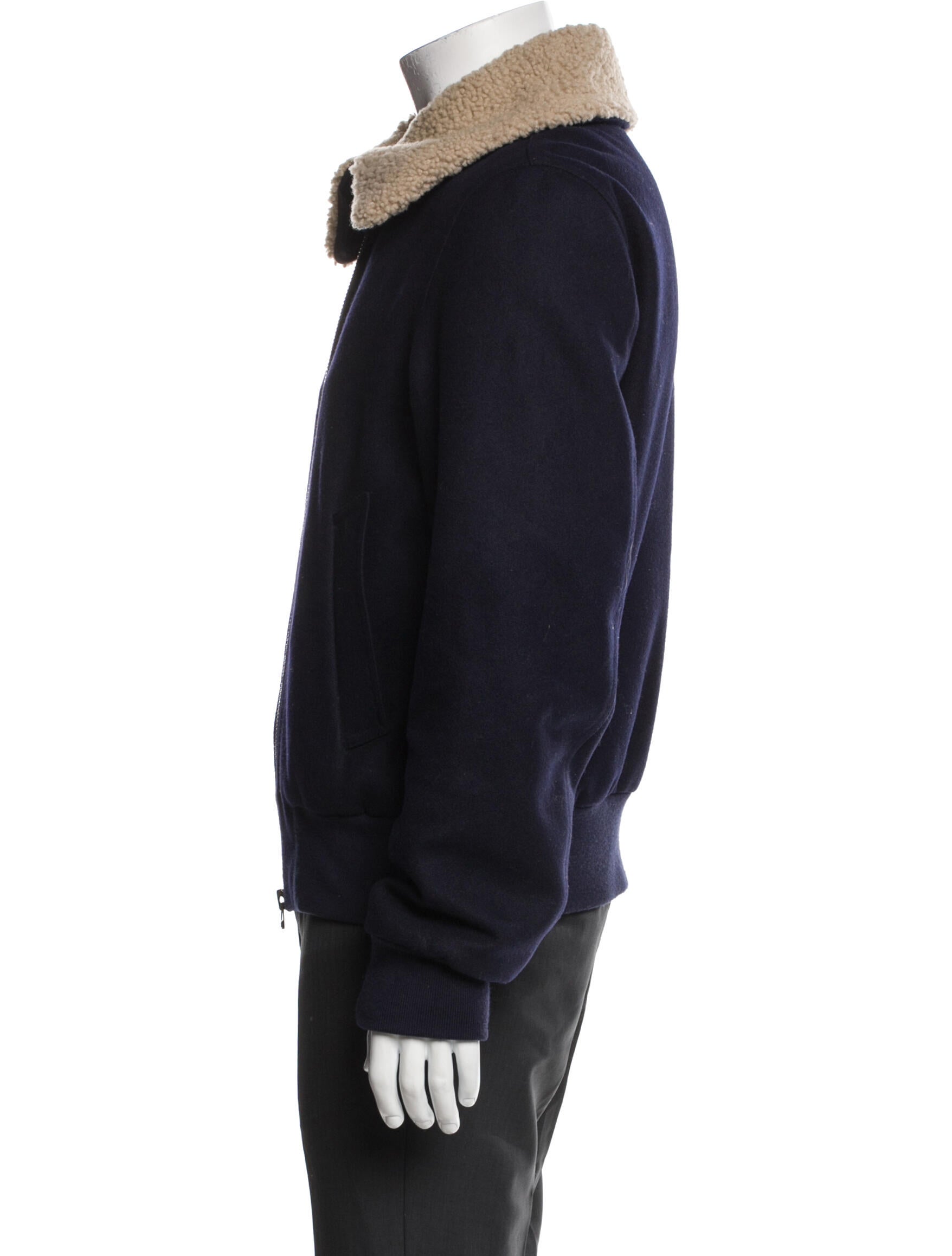 AMI Alexandre Mattiussi Wool Bomber Jacket