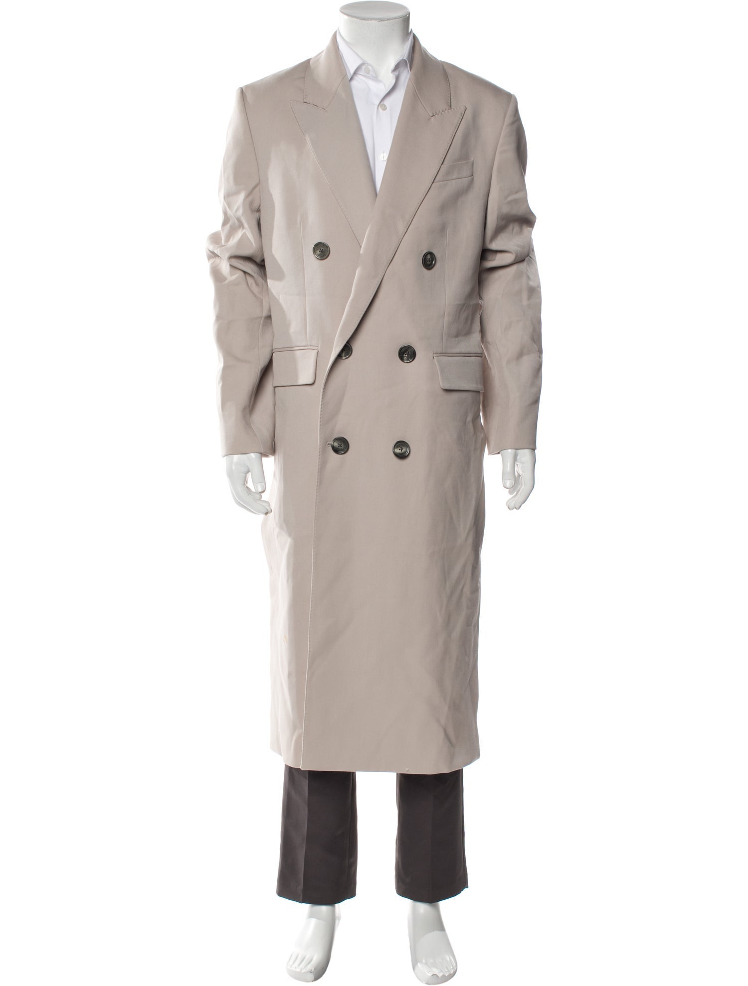 AMI Alexandre Mattiussi Virgin Wool Trench Coat