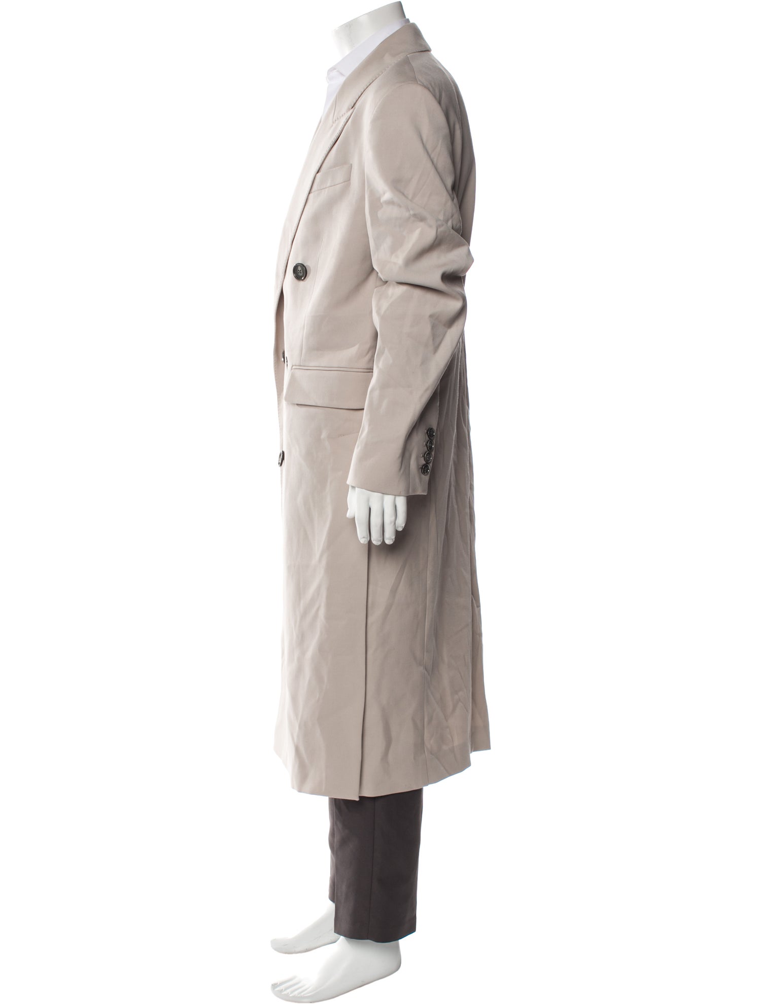 AMI Alexandre Mattiussi Virgin Wool Trench Coat