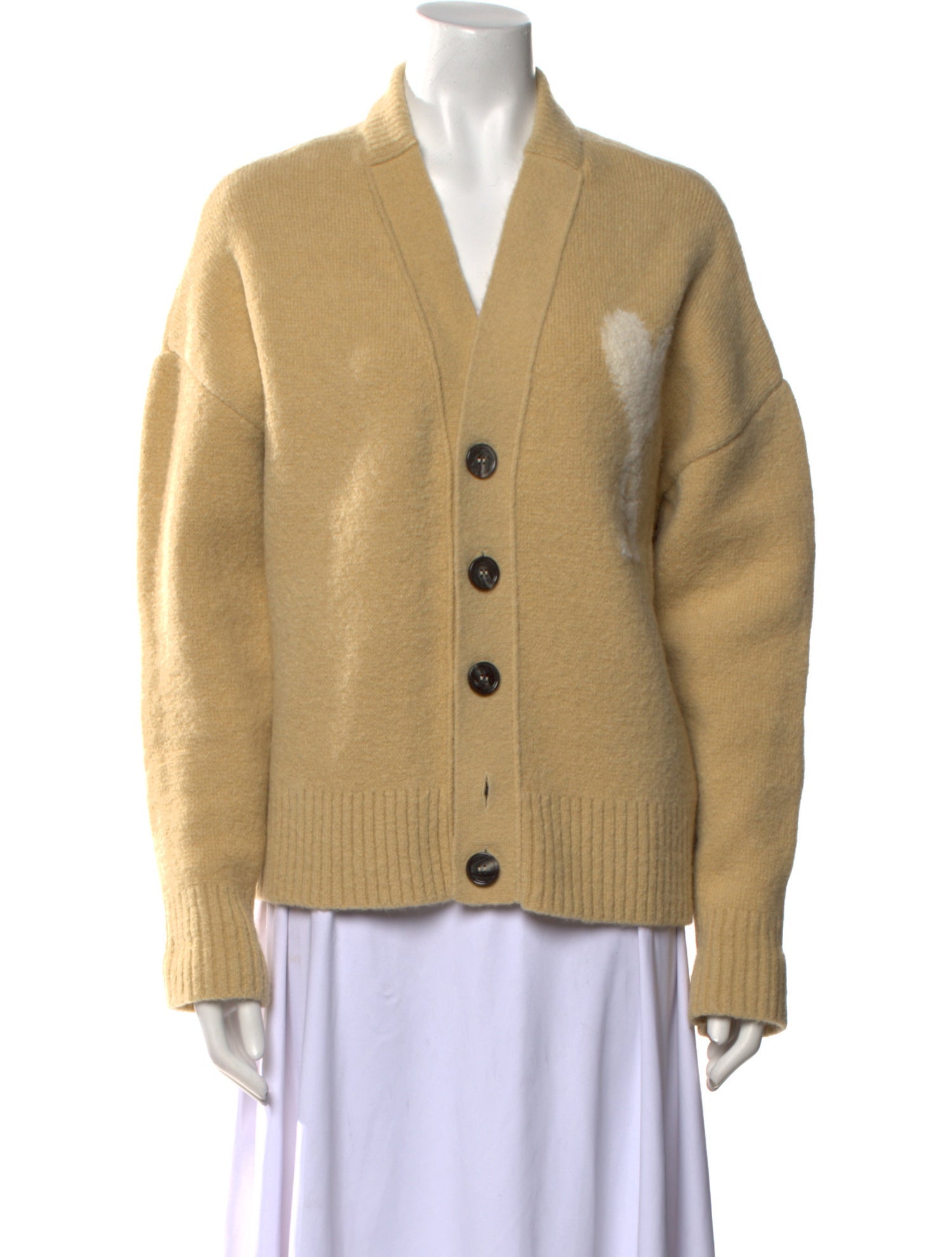 AMI Alexandre Mattiussi Alpaca V-Neck Sweater