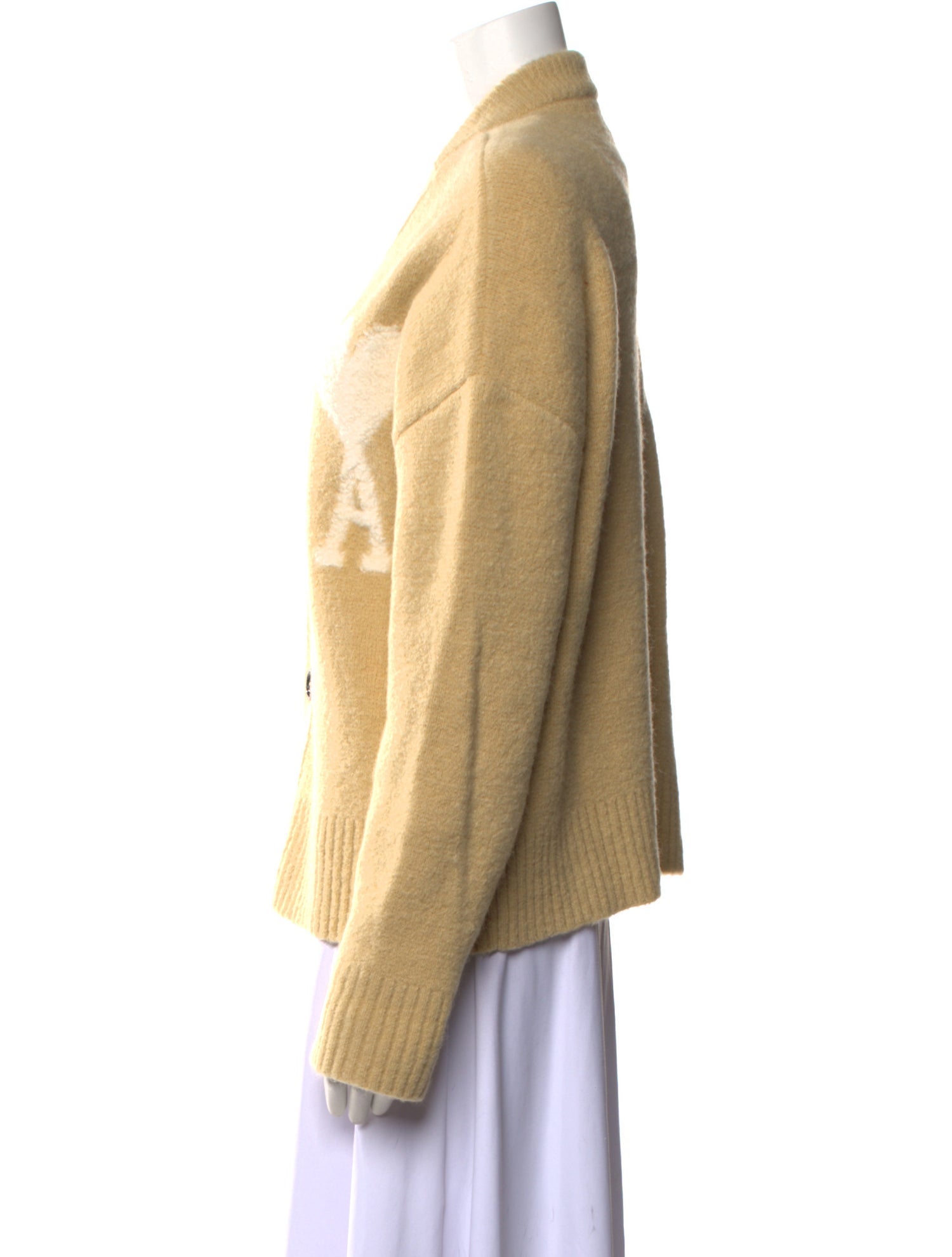 AMI Alexandre Mattiussi Alpaca V-Neck Sweater