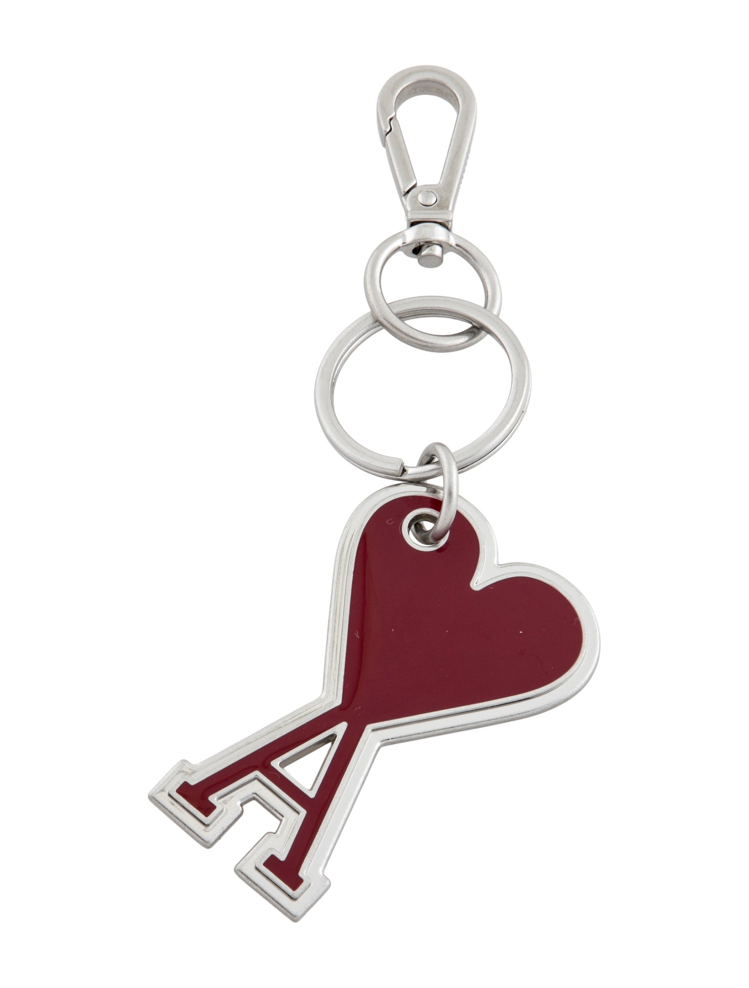 AMI Alexandre Mattiussi Heart Charm Keychain