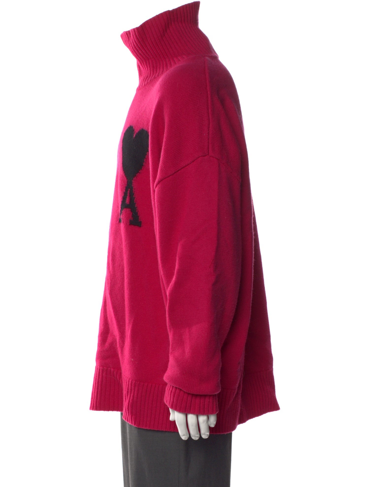 AMI Alexandre Mattiussi Virgin Wool Graphic Print Pullover