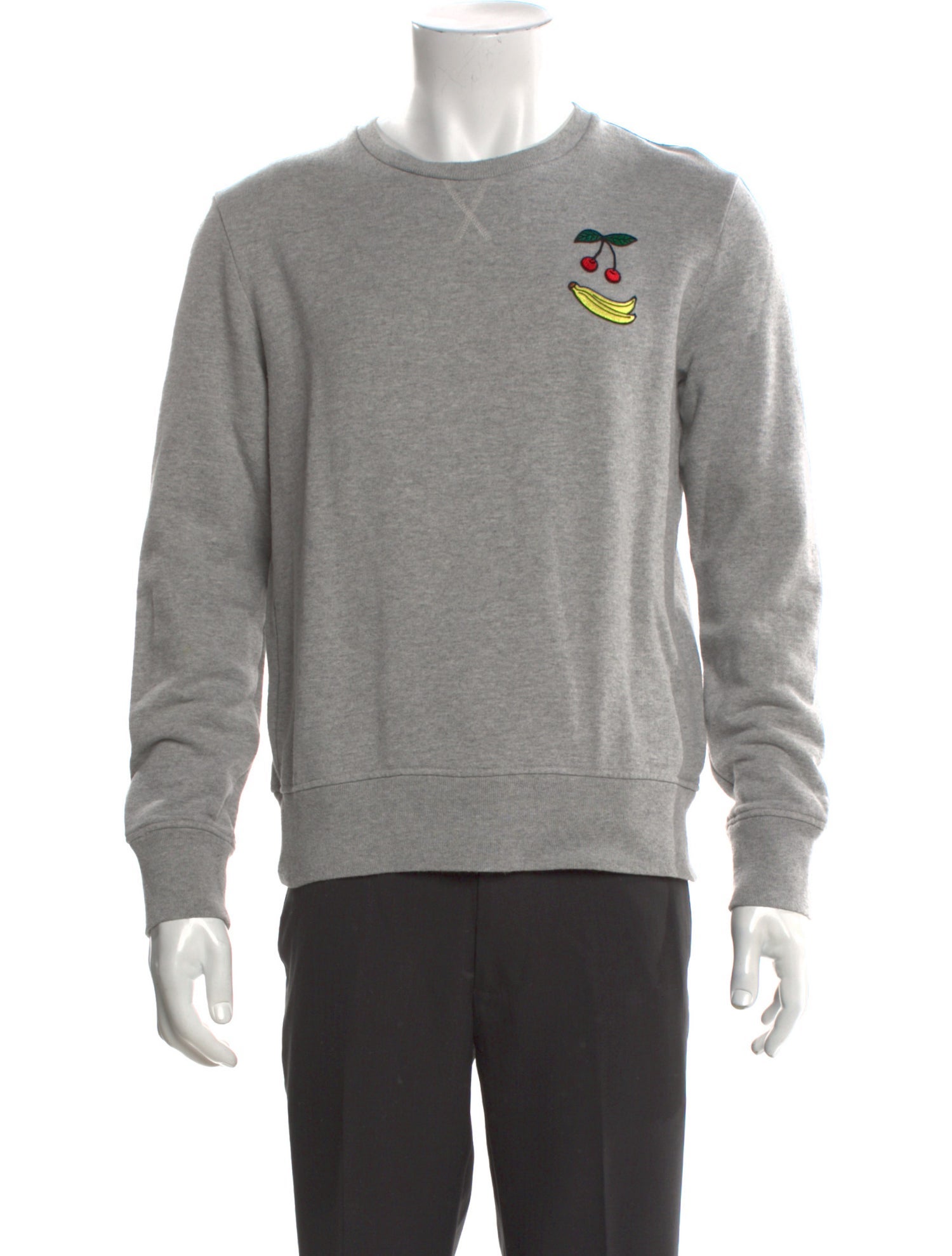 AMI Alexandre Mattiussi Graphic Print Crew Neck Sweatshirt