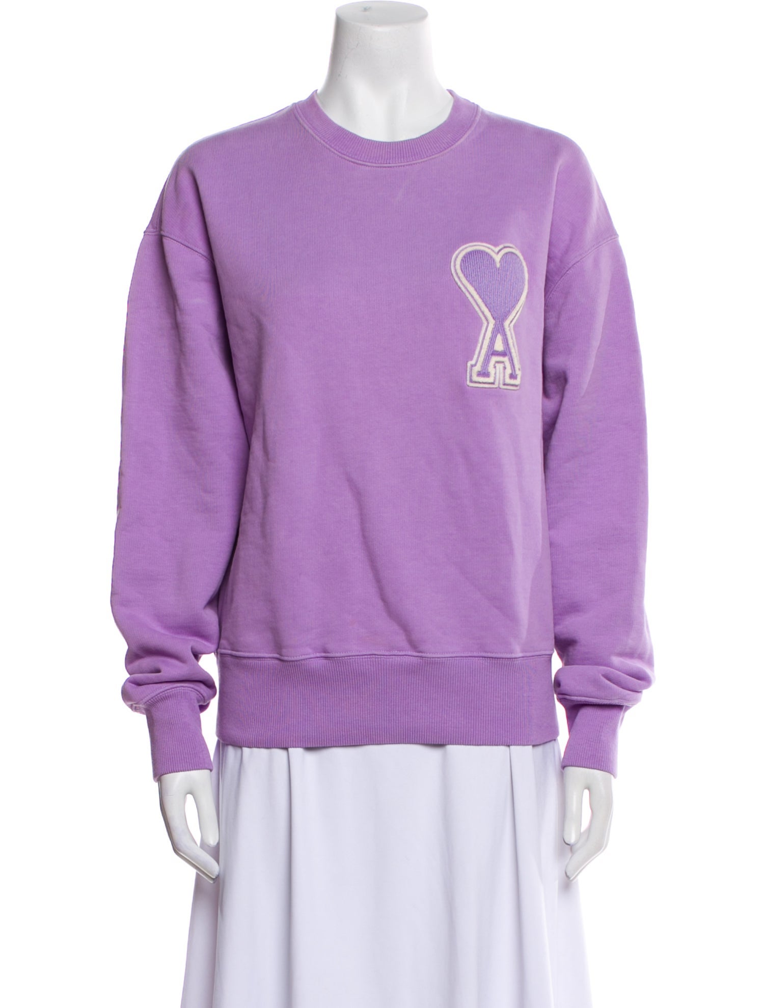 AMI Alexandre Mattiussi Graphic Print Crew Neck Sweatshirt